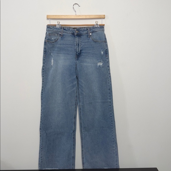 BCBGeneration Denim - BCBGeneration Light Blue Wide Leg Jeans.